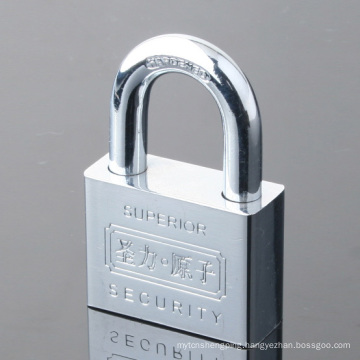 Chrome Plated Square Plating Atom Padlock